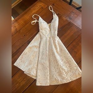 White Lace Minidress